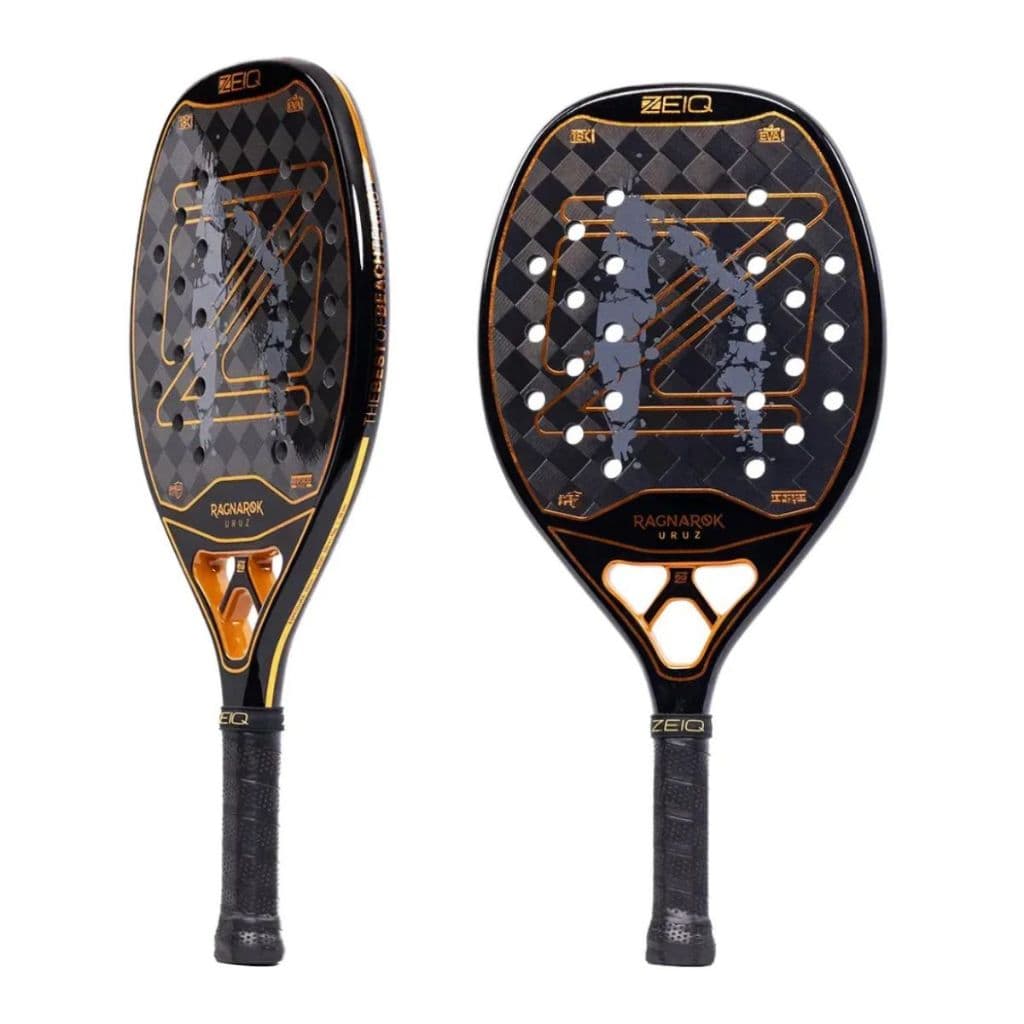 Raquete Beach Tennis Zeiq Uruz Ragnarok Profissional Carbono Preta