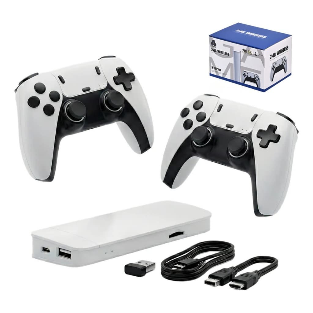 Adaptador Videogame Game Stick M15 HDMI 2 Controles 2.4G Wireless – Console Retrô com +20.000 Jogos