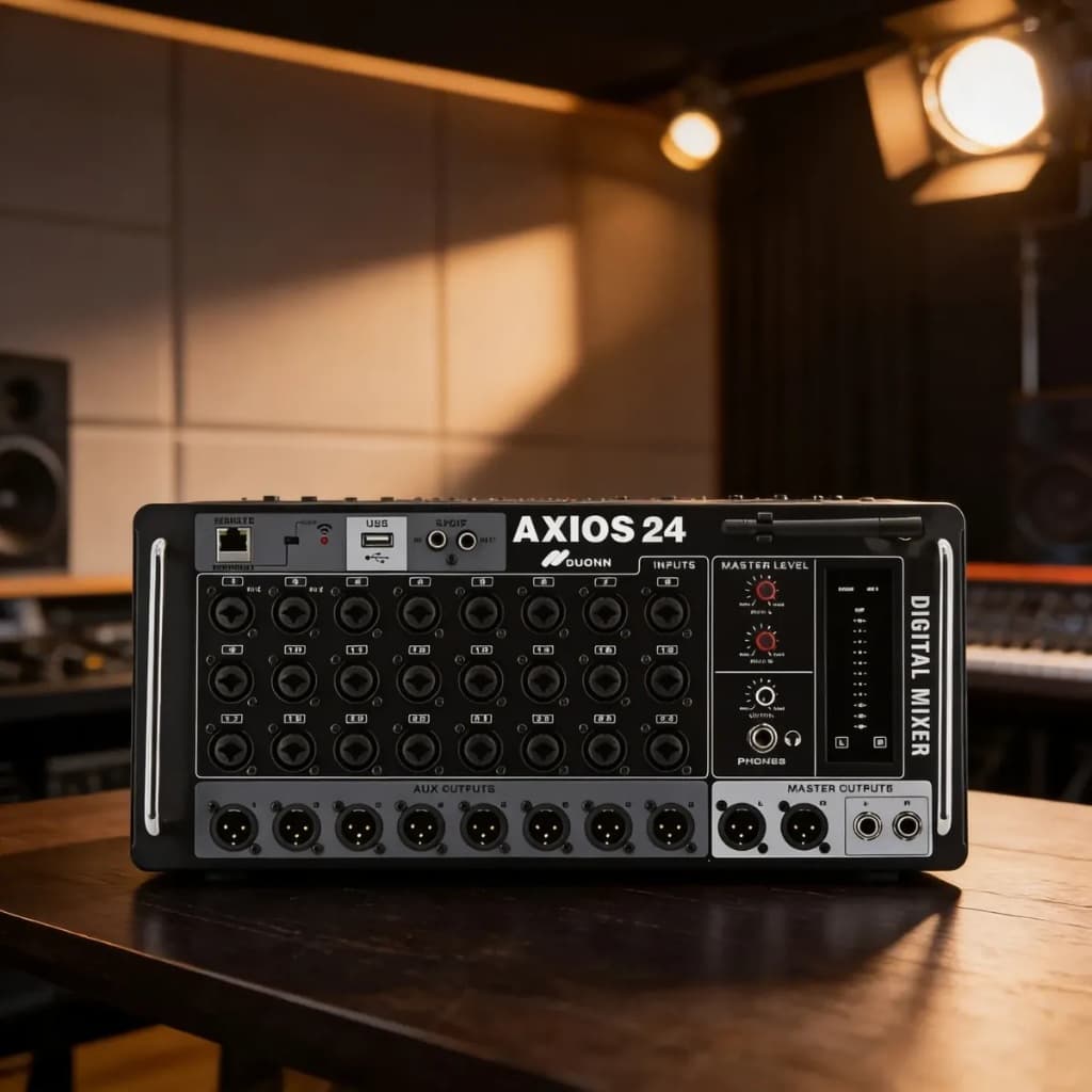 Mesa Mixer Digital De Rack Duonn - Axios 24 Canais, 8 Auxiliar
