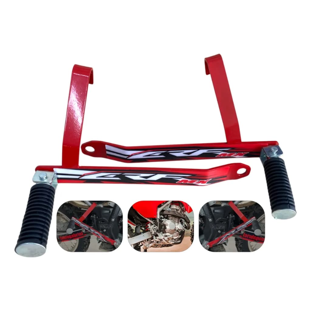 Pedaleira para garupa Traseira Crf 230 pedaleira de carona garupa moto de trilha aço reforçado honda crf230