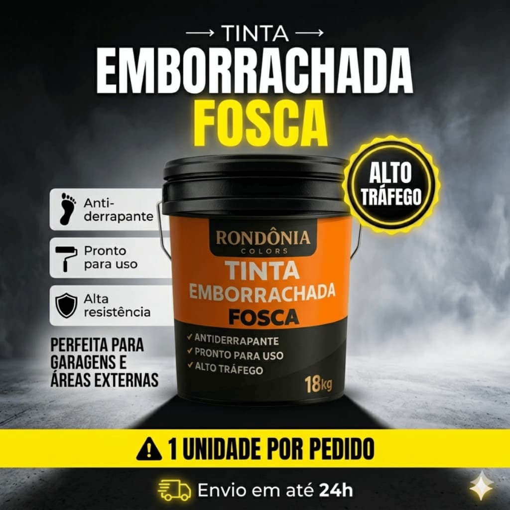 Tinta Piso Fosca 18kg Concreto Cimento Garagem Externa Alta Resistência Antiderrapante Cobertura