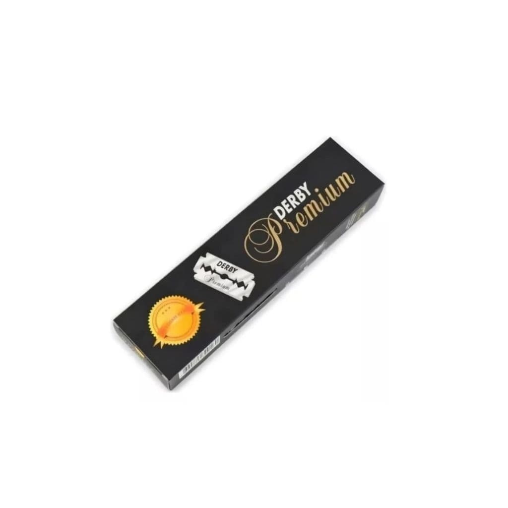 Lâmina De Barbear Derby Premium Tubo Caixa Com 100 Lâminas
