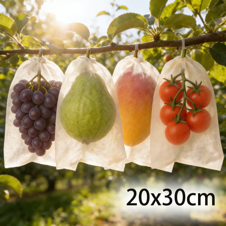 Sacos saquinhos proteção 100PCS 20*30cm para frutas legumes pé protegidas contra doenças pragas sol geada