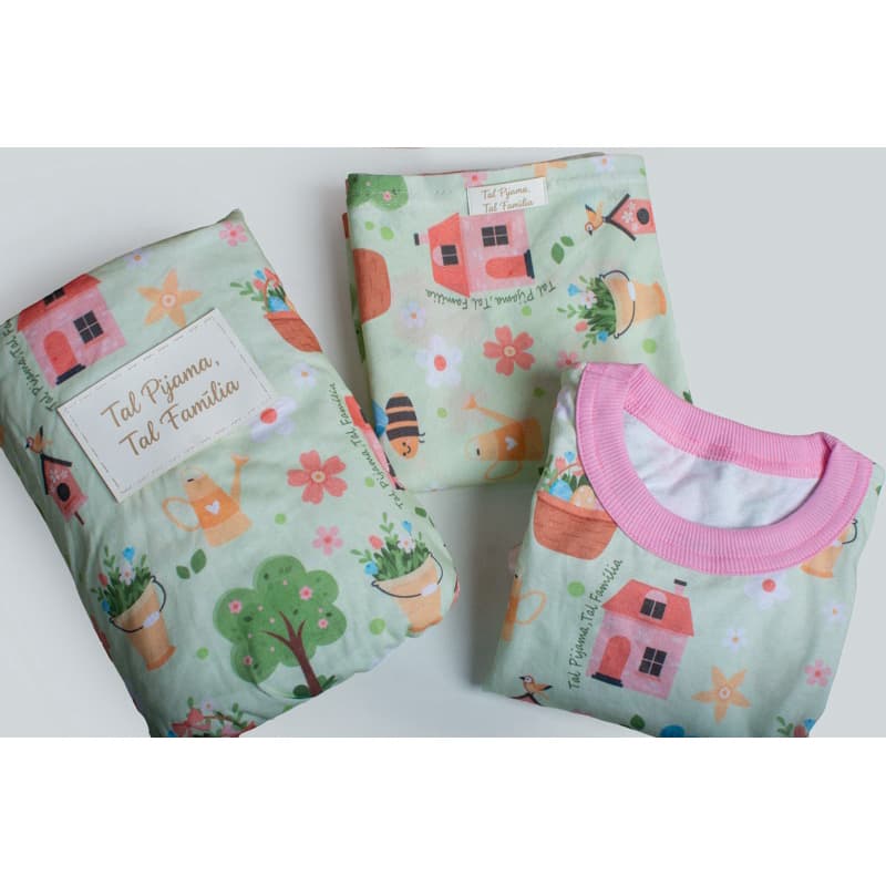 Kit Noite Completa 100% Algodão-roupa de cama -inclui 1 Pijama + 1 Lençol Solteiro com elástico + 1 Fronha.