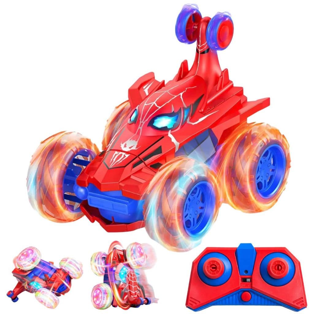 Carrinho Controle Remoto 360 Graus Stunt Brinquedo LED Recarregável Infantil Menino