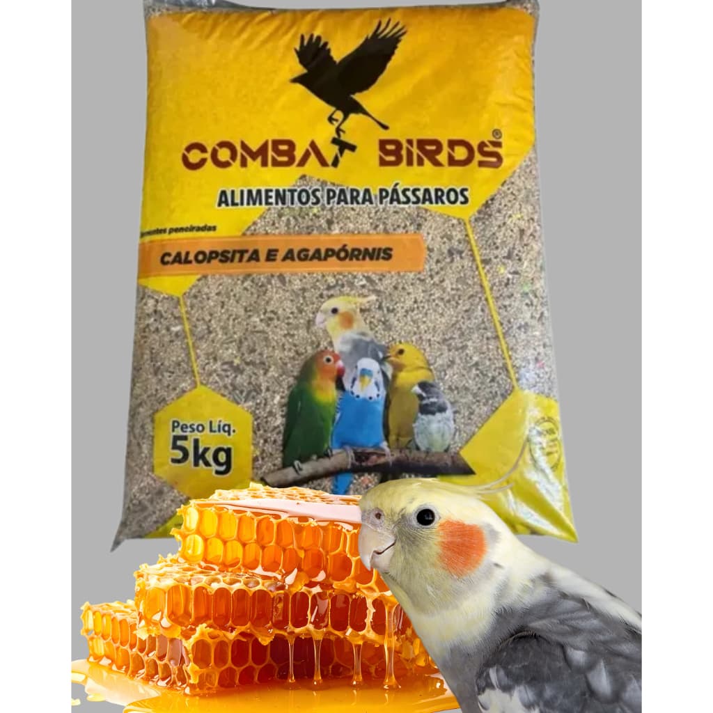RAÇÃO PARA CALOPSITAS COMBAT BIRDS - 2KG, 5KG E 10KG - MISTURA LIMPA  - 1KG,  2,5KG E 4KG - ÓLEO E MEL - ENTREGA RÁPIDA