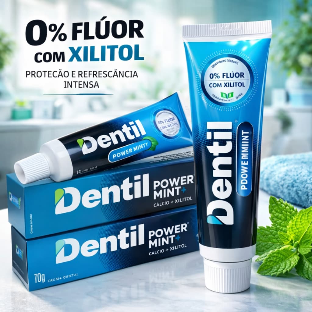 CREME DENTAL DENTIL SEM FLUOR COM XILITOL 70G ADULTO