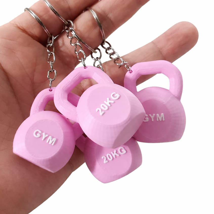 Kit 4 Chaveiros Fitness Kettlebell - Perfeito pra quem ama treinar