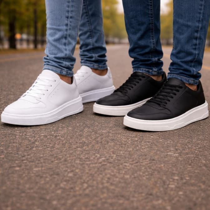 Kit 2 Pares Do 43 Ao 45 Tênis Masculino Casual Tiger Confortável Macio Leve Resistente Moderno Versátil Estiloso Durável