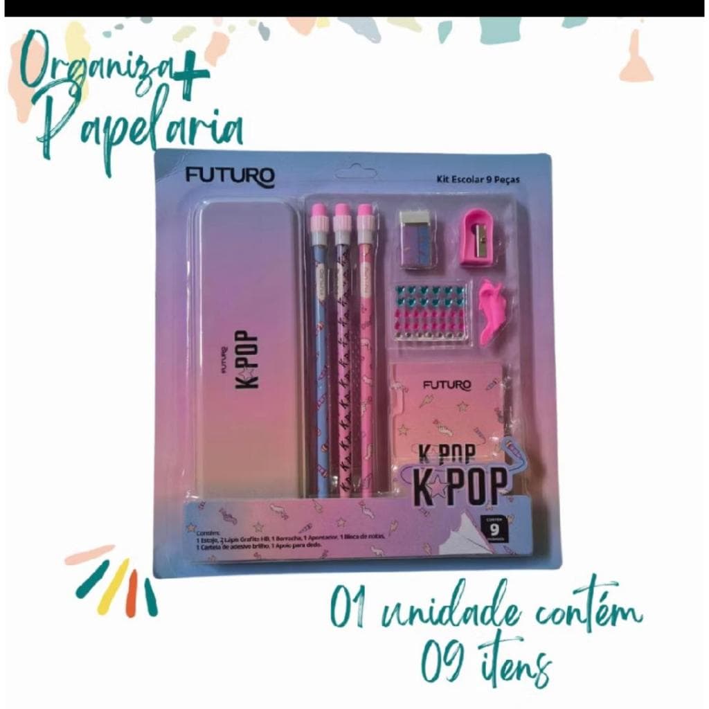 Kit Escolar Futuro - KPOP - 09 iten