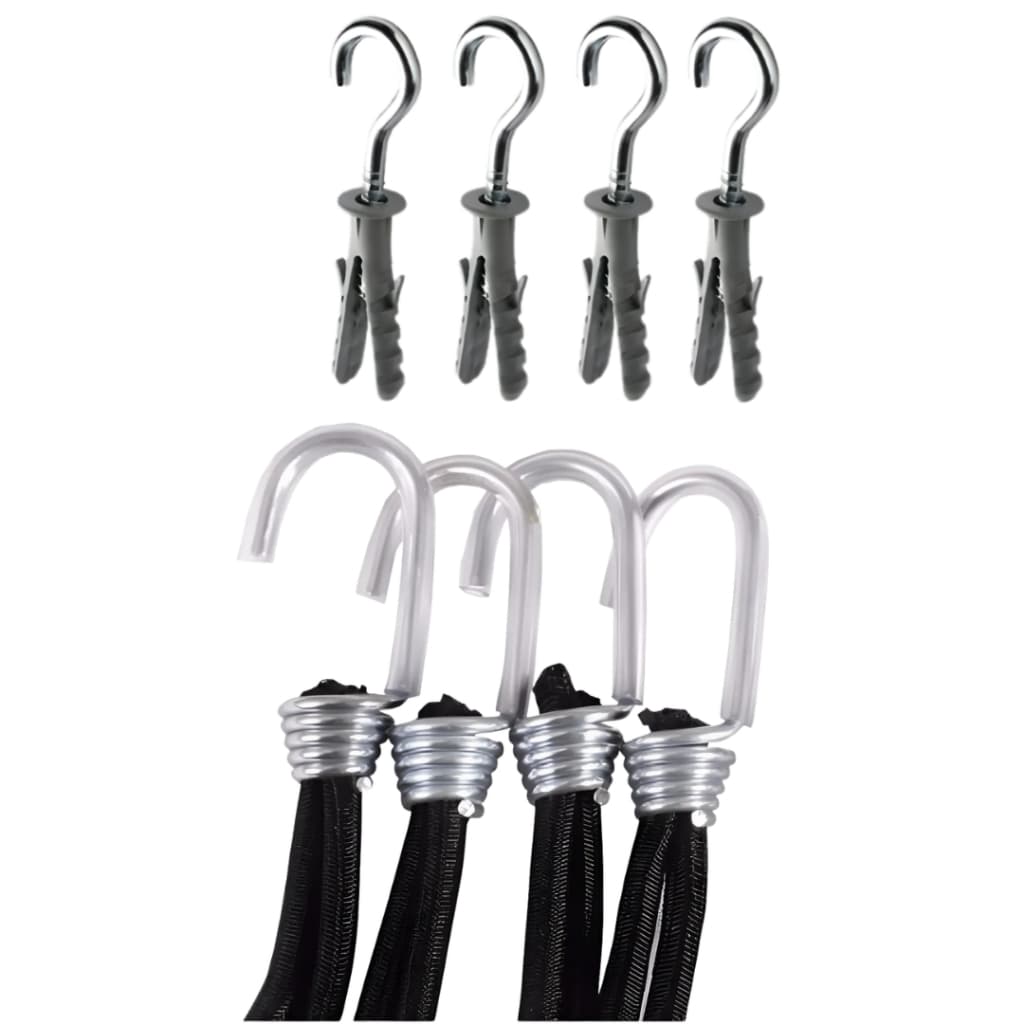 Kit Instalação Tela P/ Tela de Sombrite Resistente Prático Ganchos Buchas ou Elásticos