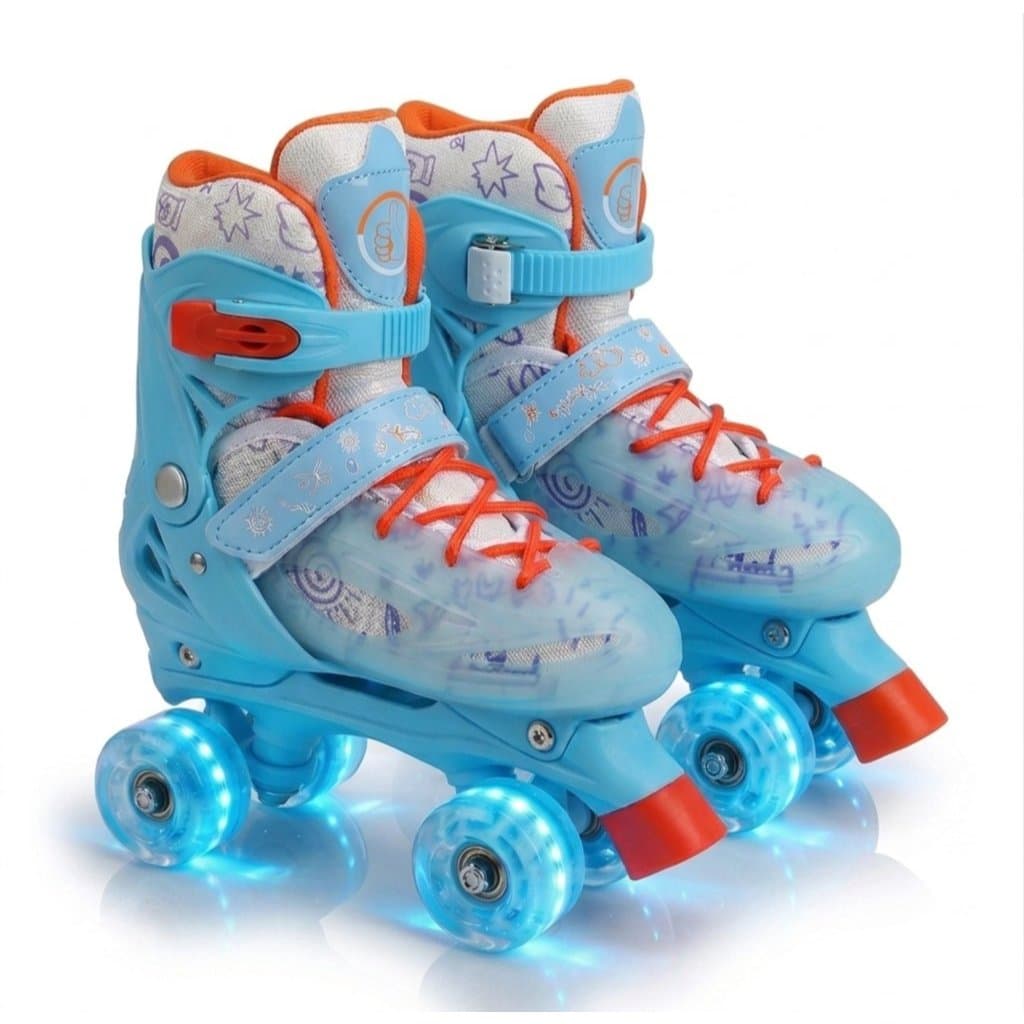 Patins Infantil Quad rodas Led Menino e Menina, tamanhos com regulagem 28 ao 32 e 33 ao 36 à pronta entrega