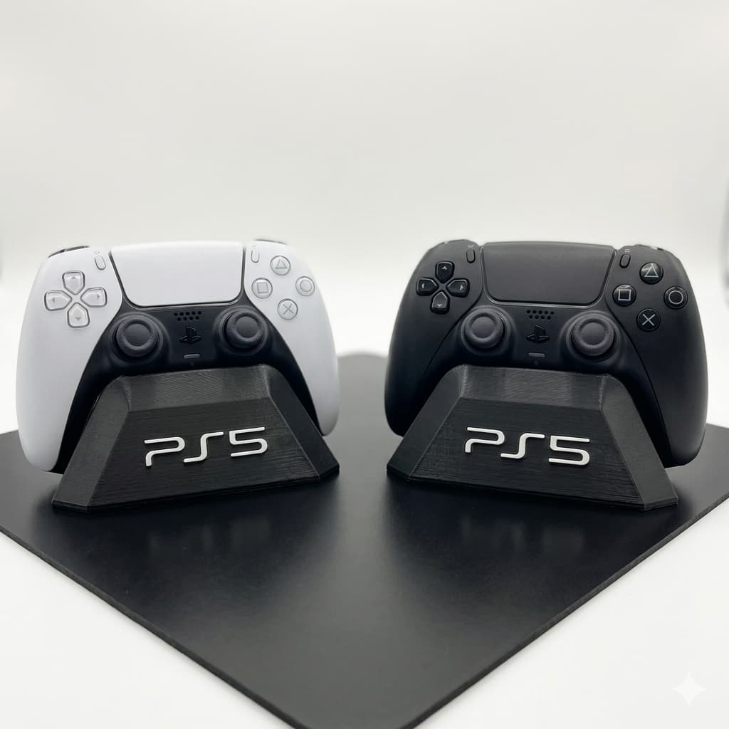 Suporte Controle PS5 DualSense Stand Expositor Gamer Organizador Mesa Compatível PlayStation 5