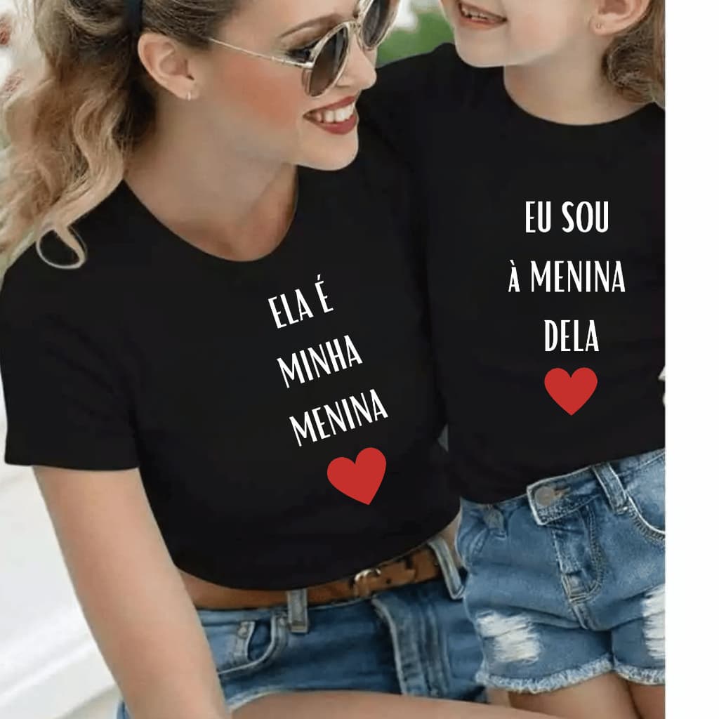 Kit Mãe e  Filha Dia das Mães Delicado Top em Alta Novidade Diversas Cores