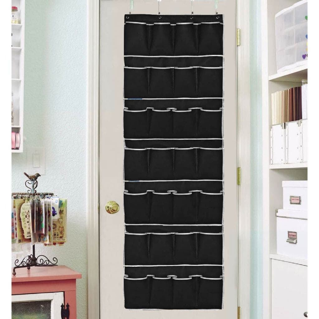 Sapateira TNT de Porta Organizador de Sapatos Multiuso 14Pares Sapato Chinelo 28 Divisórias Vertical