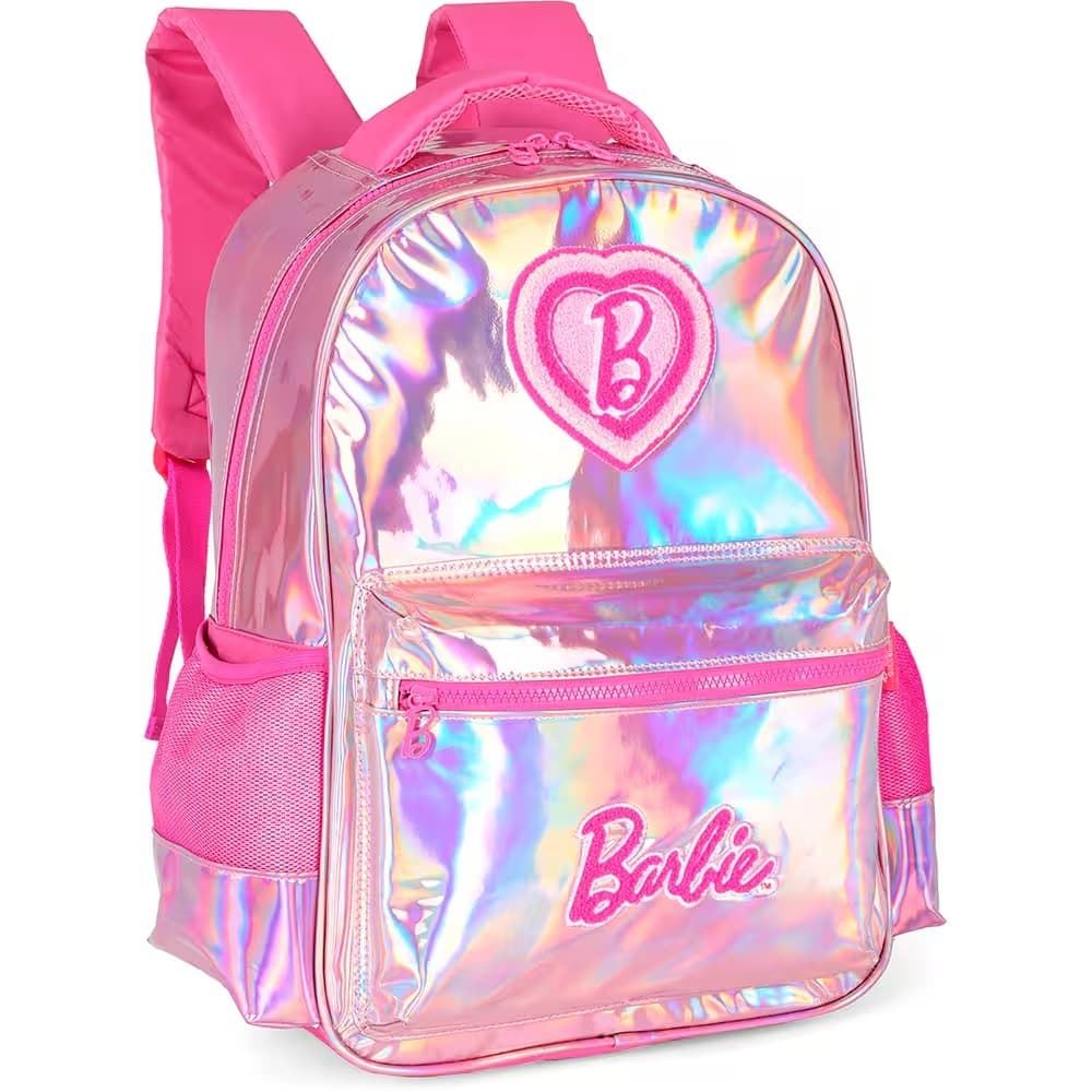 🎒💖 Mochila Escolar Barbie Rosa Luxcel Original Infantil 💖🎒