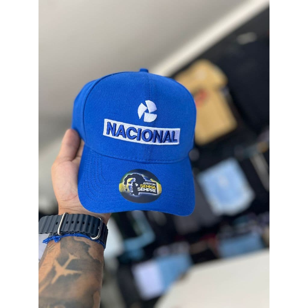Boné Nacional Ayrton Senna Retro F1 Linha Premium