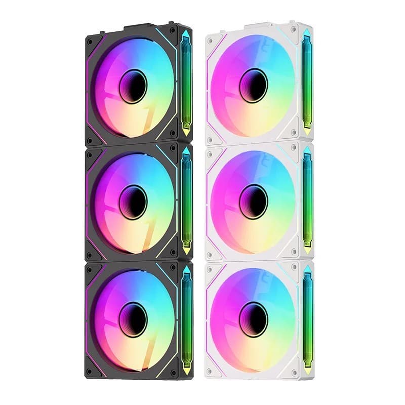 TEUCER Ventilador DL-1 120mm ARGB PWM 800-2000RPM | Silencioso para Gabinete PC e Water Cooling