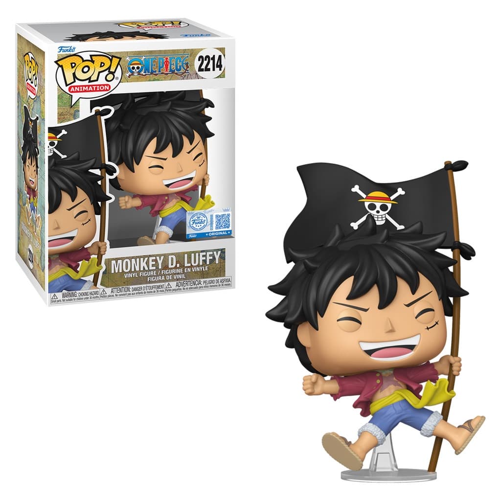 FUNKO POP ANIMATION ONE PIECE EXCLUSIVE - MONKEY D. LUFFY 2214 NOVO ORIGINAL