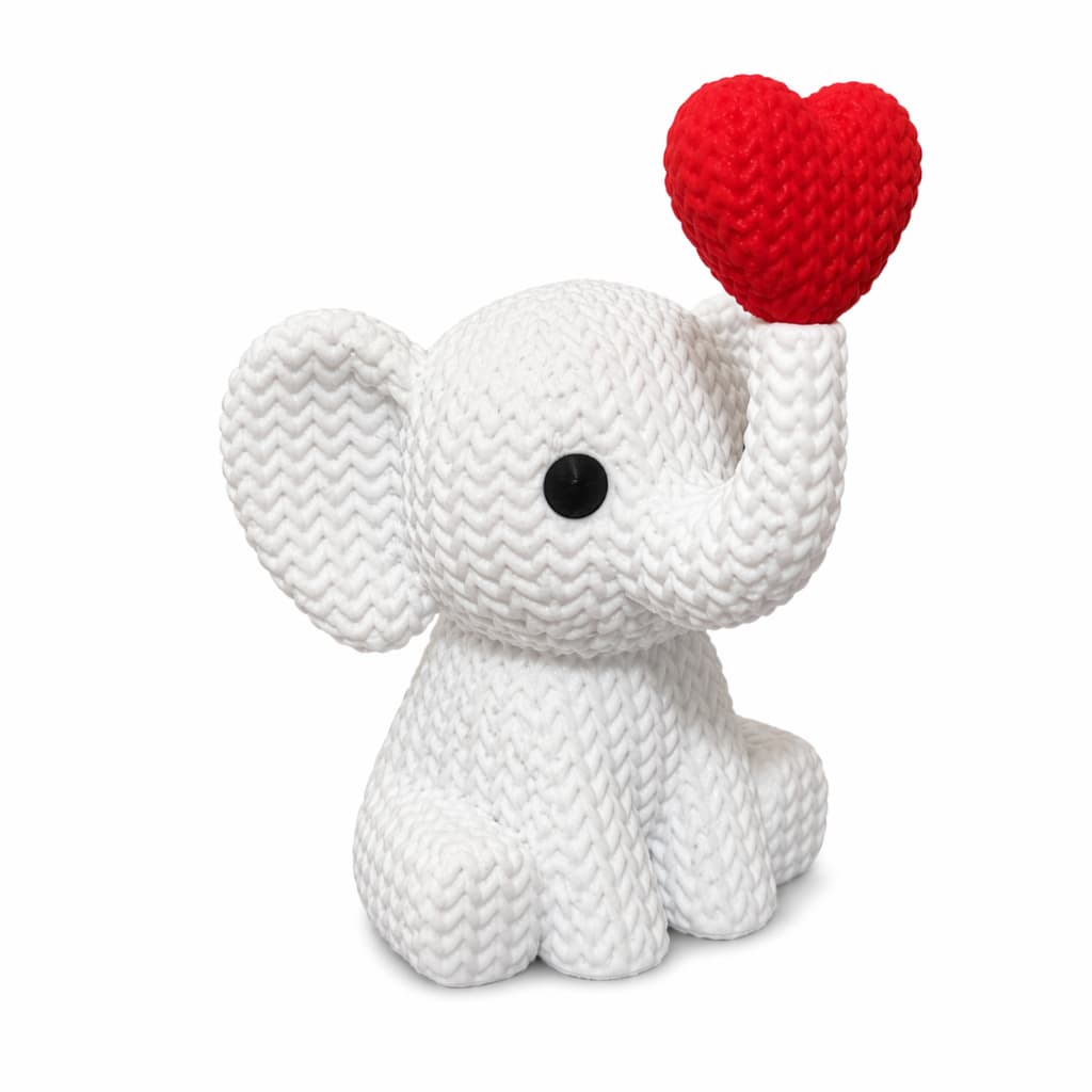 Elefante decorativo com coração presente criativo romântico decoração