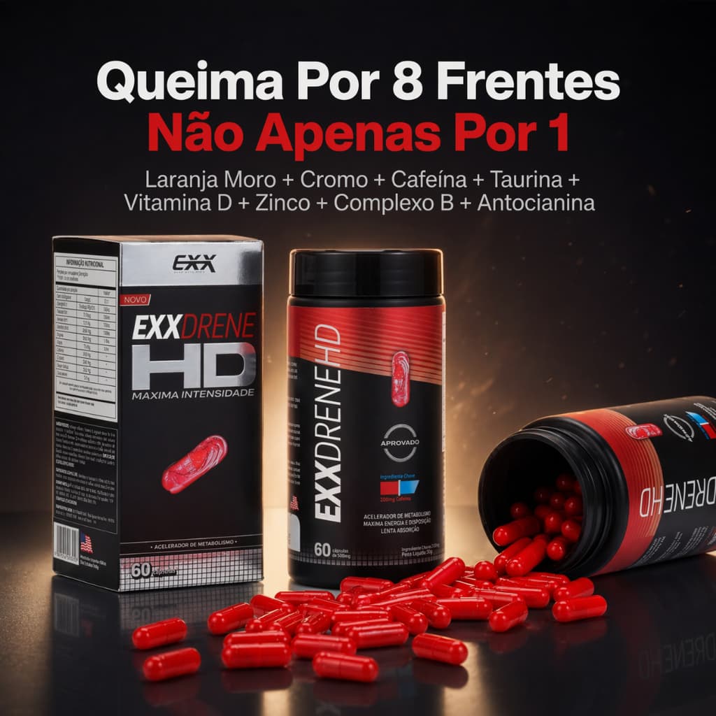 Lipo HD 60 Cápsulas Exx Nutrition Suplemento Treino Academia Adultos Rotina Ativa Diário