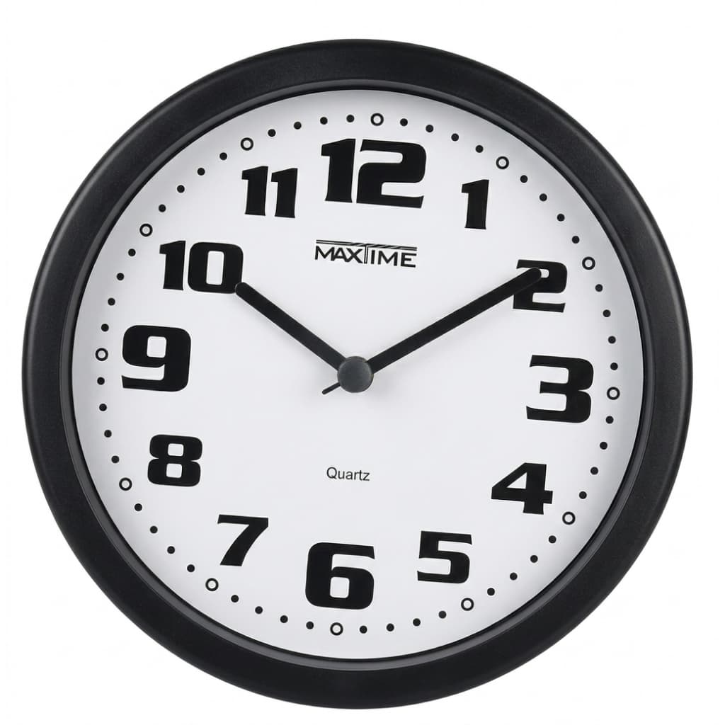 Relógio De Parede Redondo 23cm Maxtime