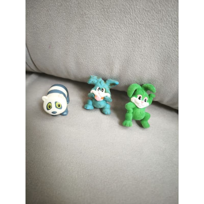Kinder Ovo Urso Panda Coelho Azul Coelho Rosa Antigo