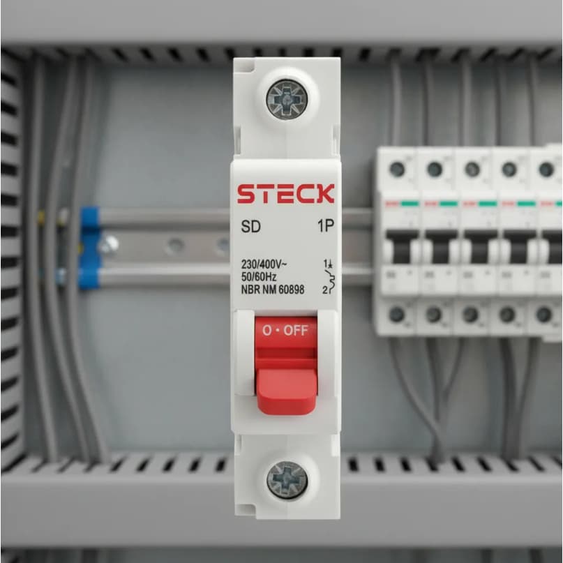 Disjuntor Monopolar Din 20a Classe C 230v steck Sdd61c20