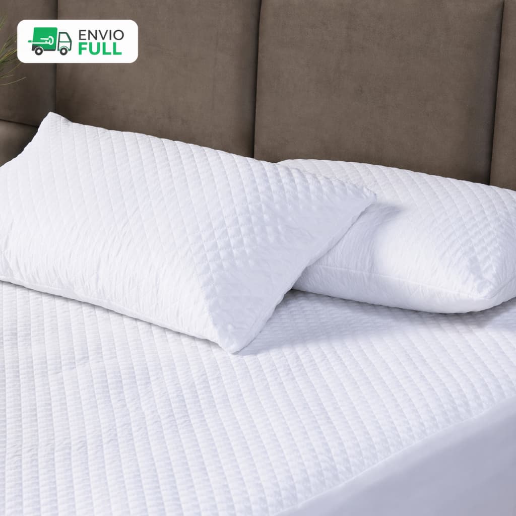 Kit Fronha Protetor Impermeável Travesseiro Matelado Com Zíper