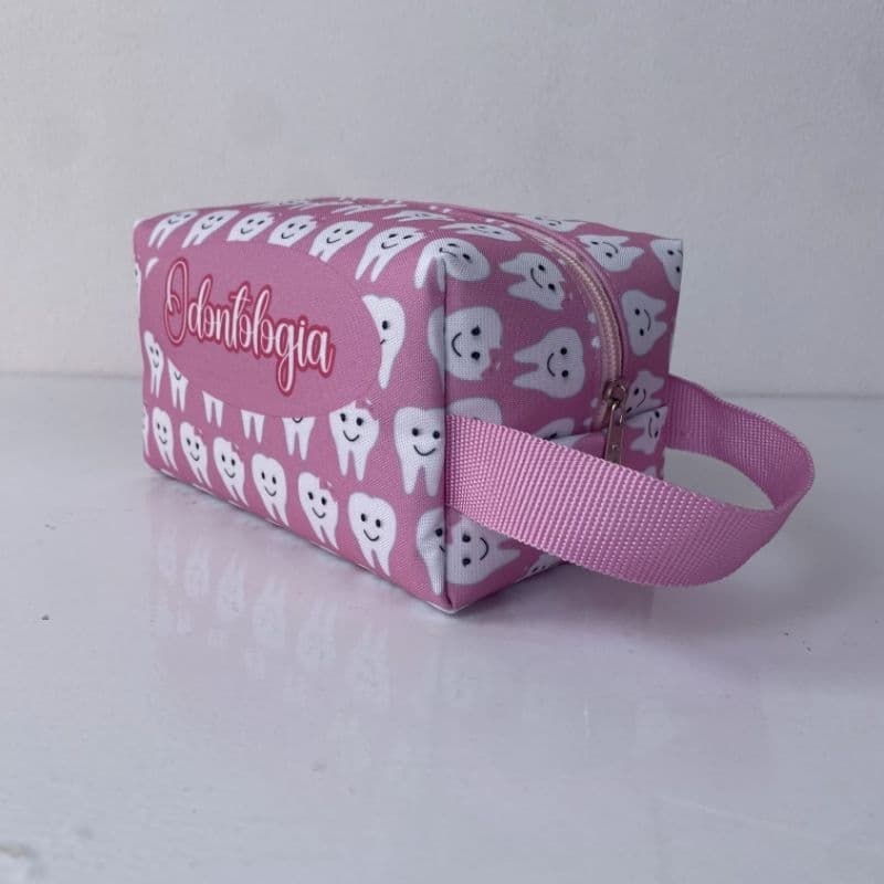 Necessaire Box Odontologia Personalizada com nome - Maquiagem, Bolsa, Viagem e Presente