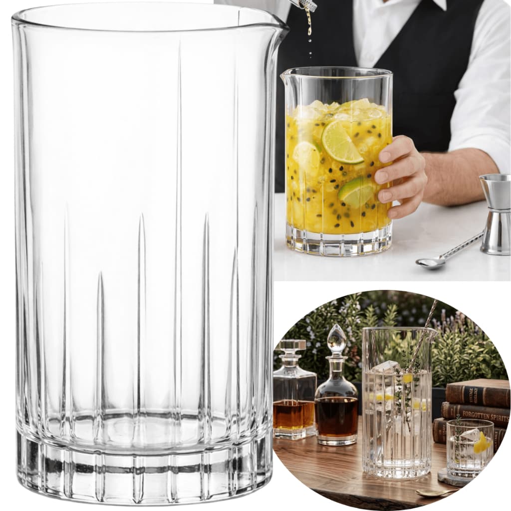Copo Mixing Glass Vidro Grosso Pesado Bico Dosador Mixologia Bar Drinks Profissional Coquetel Bebida