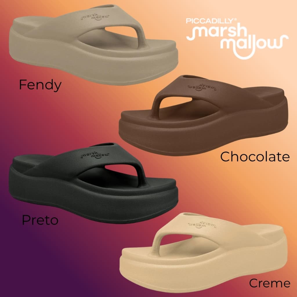 Chinelo Piccadilly Plataforma Nuvem Levíssimo Ortopédico 246003