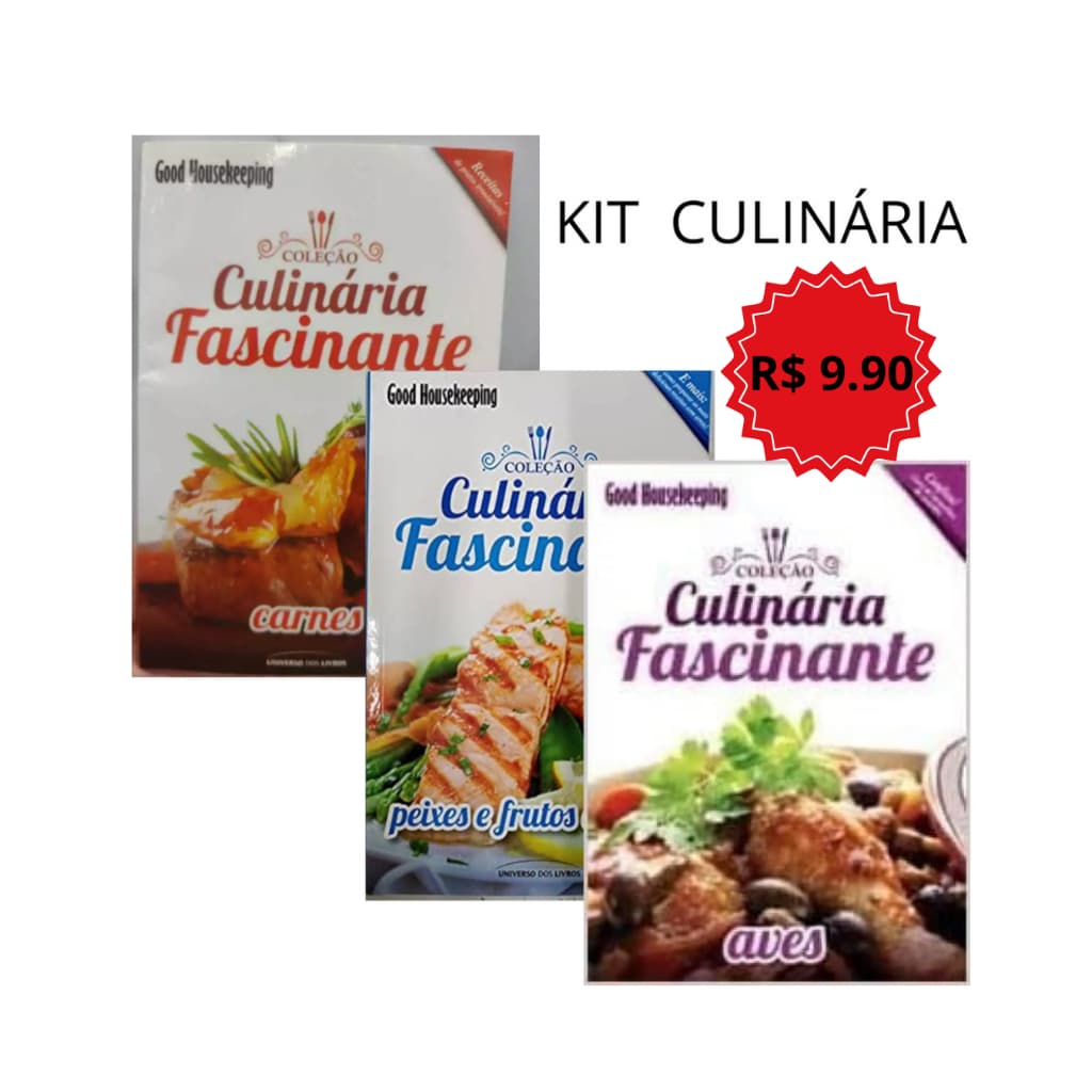 KIT RECEITAS CULINÁRIA ,CARNES ,AVES ,PEIXE