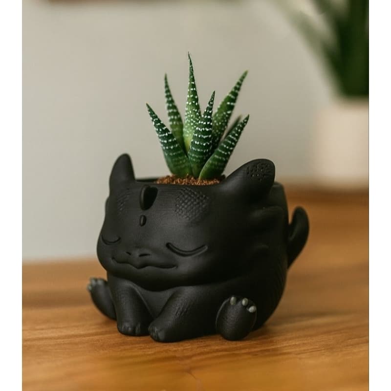 Mini Vaso Decorativo Dragão Banguela / Como treinar o seu dragão - Cachepot Para Suculentas e Cactos
