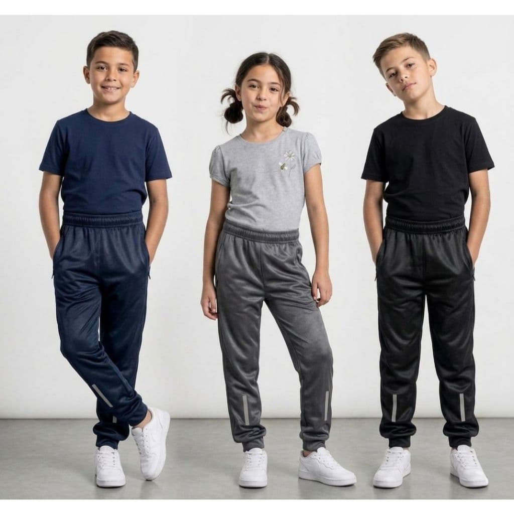 Kit Duas Ou 3 Calças Infantil e Juvenil Unissex Para Escola e Lazer - Tamanhos 2-16