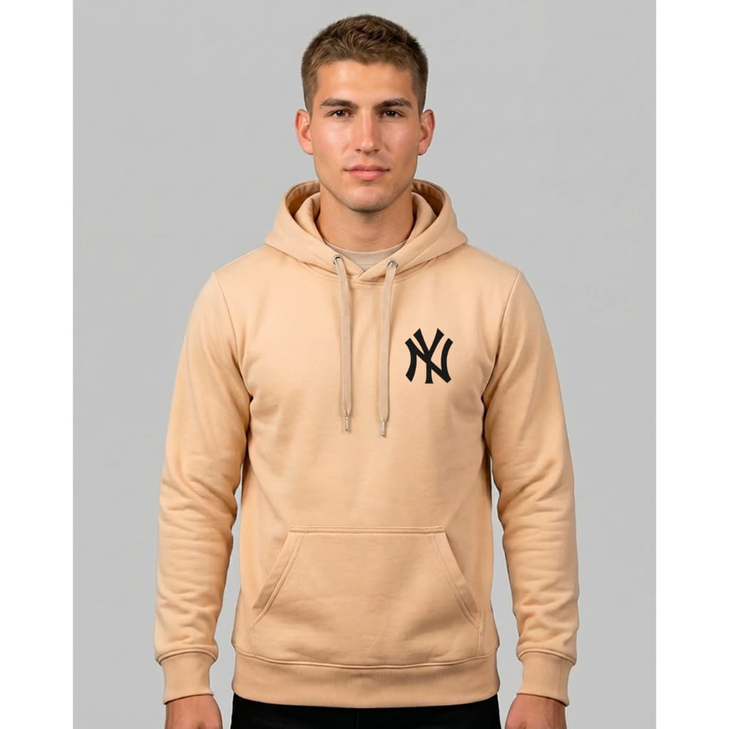 Blusa Blusão Moletom Canguru Unissex Masculino e Feminino New York Nova York  60% Algodão Com Interior Peluciado 310g