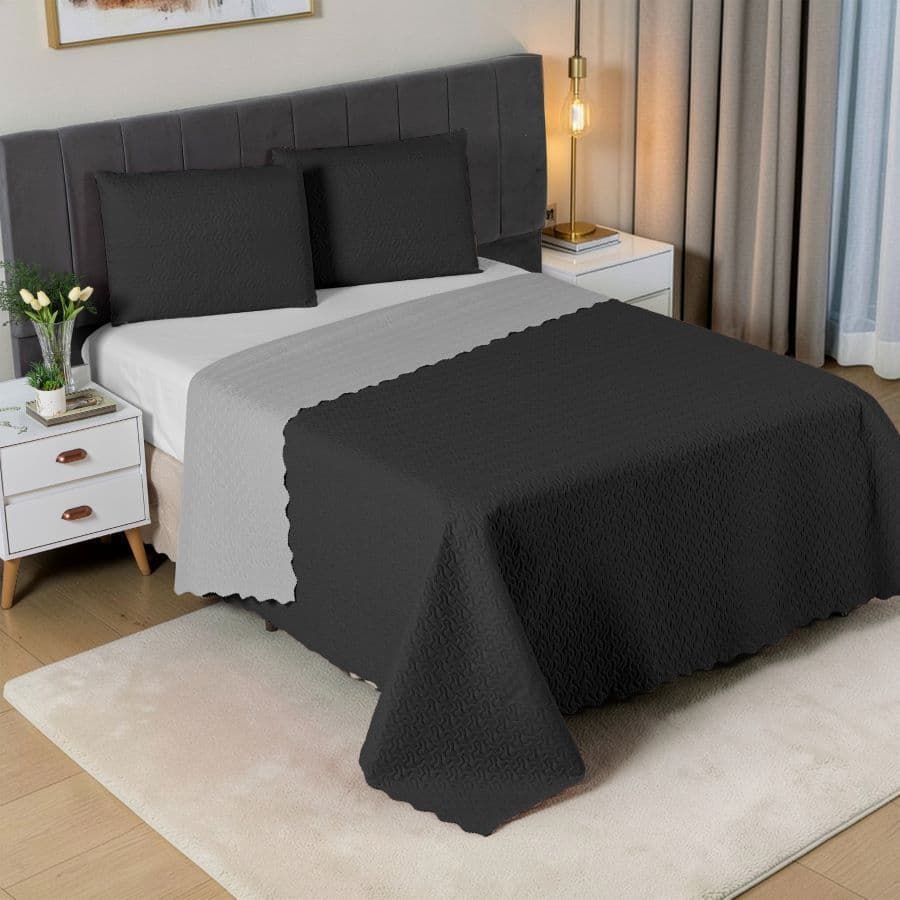 Cobre Leito Colcha Dupla Face Matelado Ultrassonico Solteiro Casal Queen
