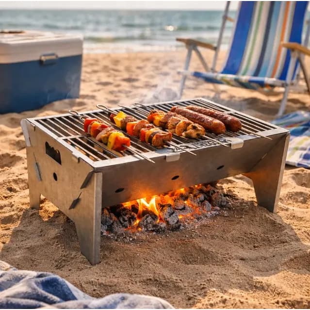 Churrasqueira A Carvão Líder Grill Portátil