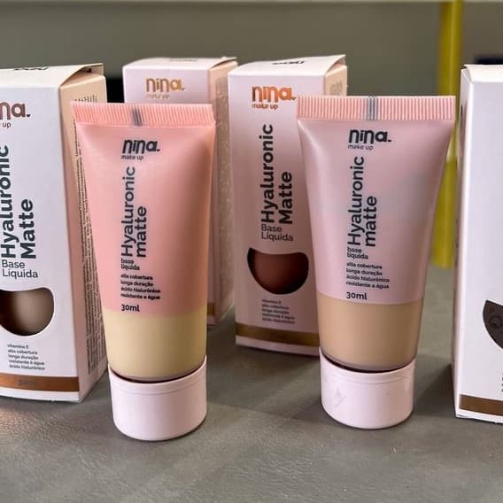 BASE LIQUIDA HYALURONIC MATTE - NINA MAKEUP