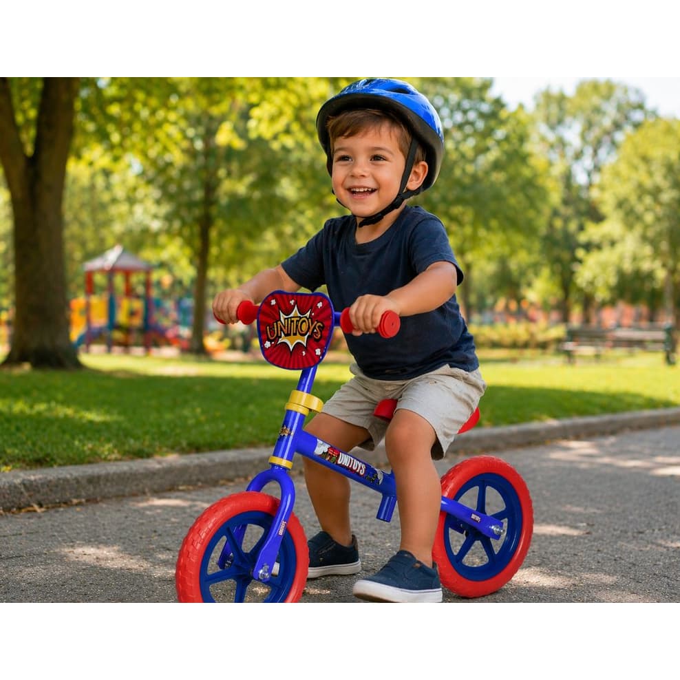 Bicicleta de Equilíbrio Sem Pedal Infantil Azul Unisex Aro 12