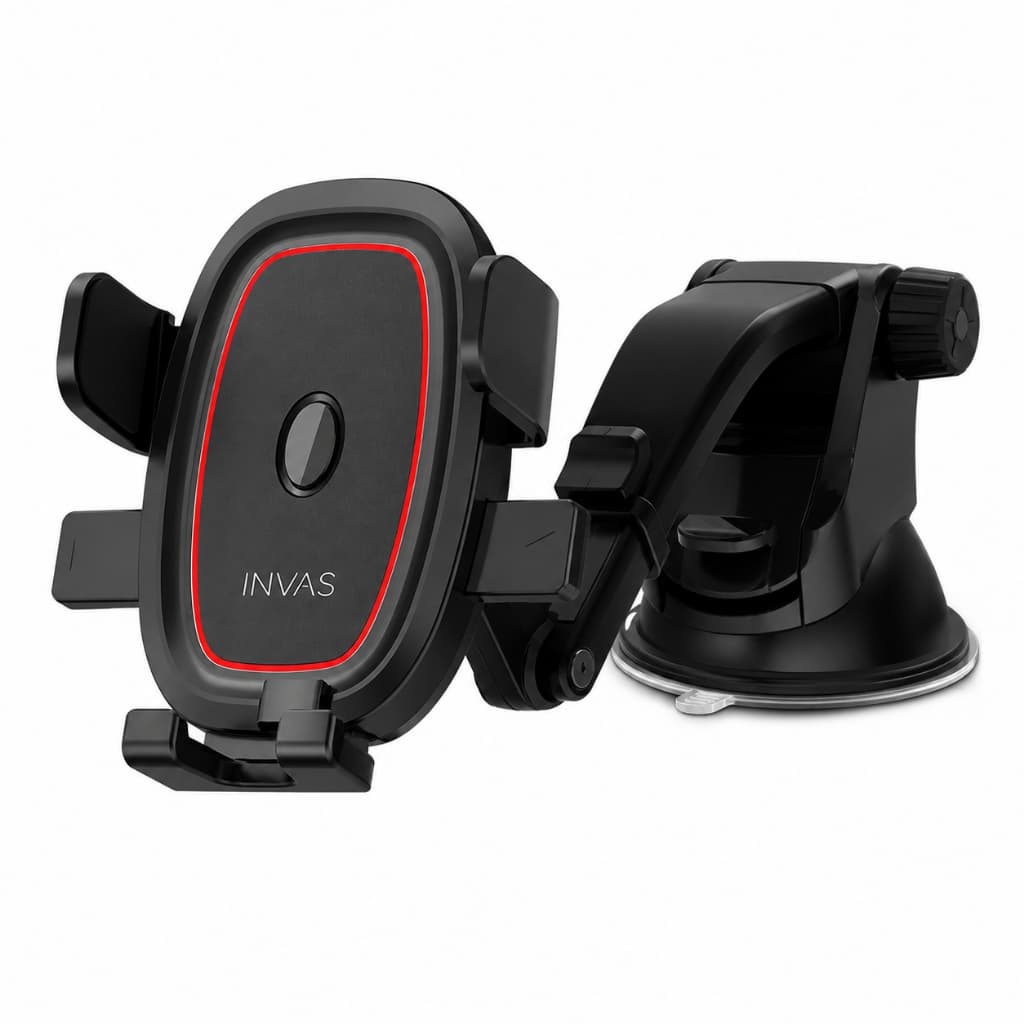 Suporte Veicular Celular 360° Ventosa Painel/Parabrisa Universal INVAS