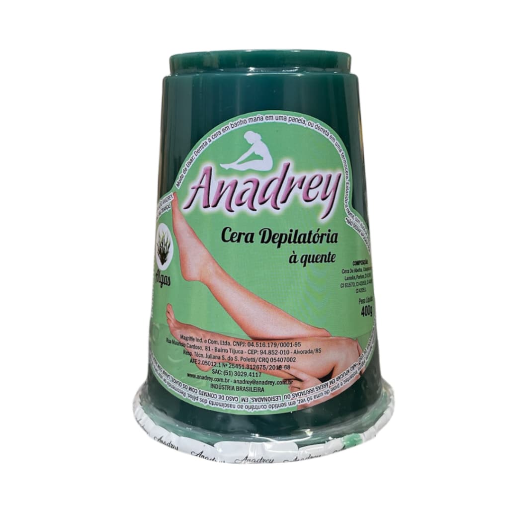 Cera Depilatória Quente Anadrey Algas 400g