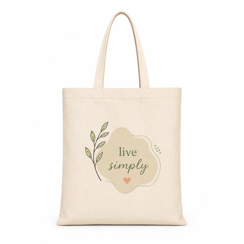 Ecobag Estampada Feminina Personalizada Frases Motivacionais Bolsa Sacola Algodão Cru Minimalista Floral  38x38