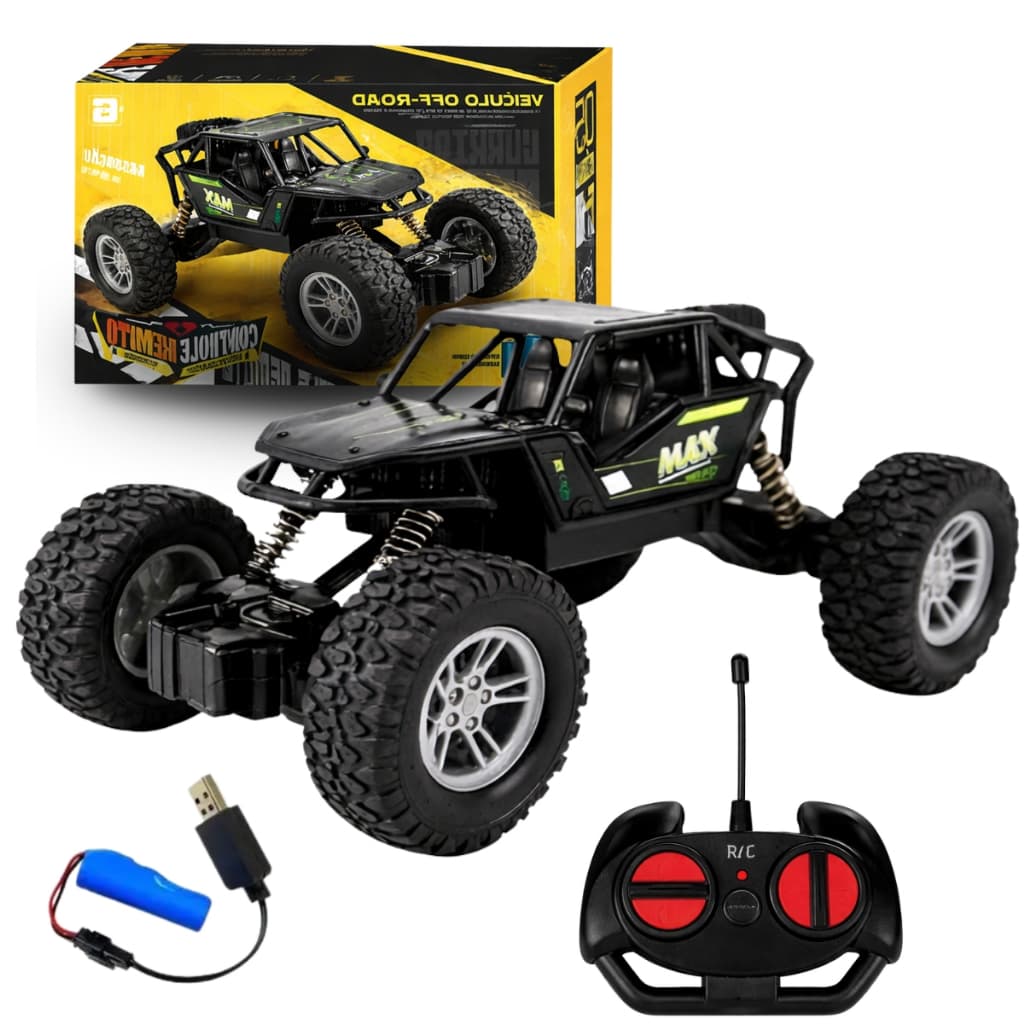 Carrinho De Controle Remoto Sem Fumaça 4x4 Subida Na Terra