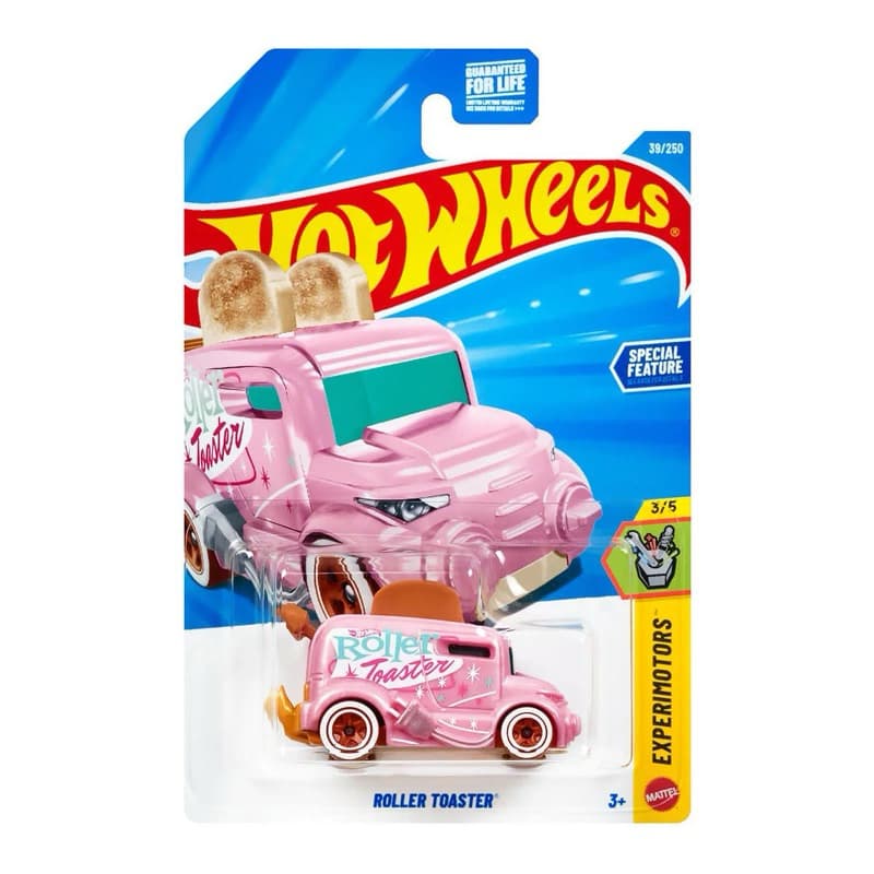 Carrinho Miniatura Hot Wheels Roller Toaster - Rosa