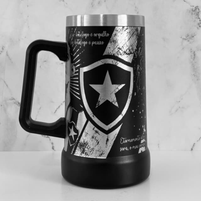 CANECA TÉRMICA Personalizada BOTAFOGO Gravação 360 graus