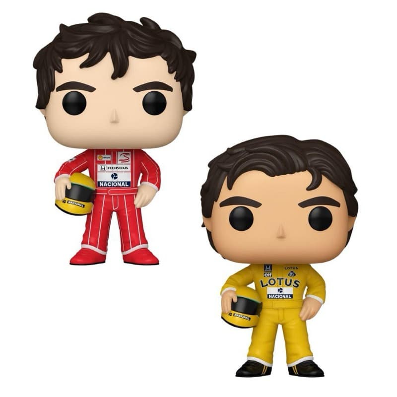 Boneco Colecionavel Airton Senna com caixa envio imediato