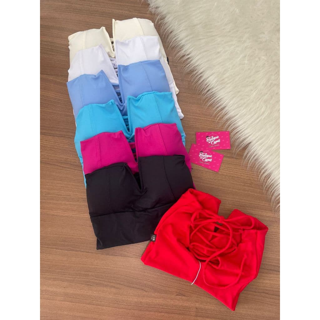Cropped Feminino Tomara que Caia Poliamida Sam Moda Blogueira