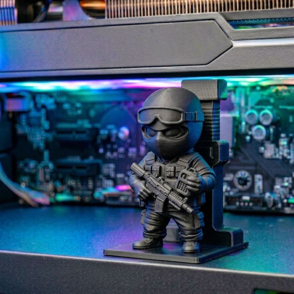 Suporte Placa de Vídeo Counter Terrorist 7-12 cm ajustável Anti Sag GPU Holder Counter Strike