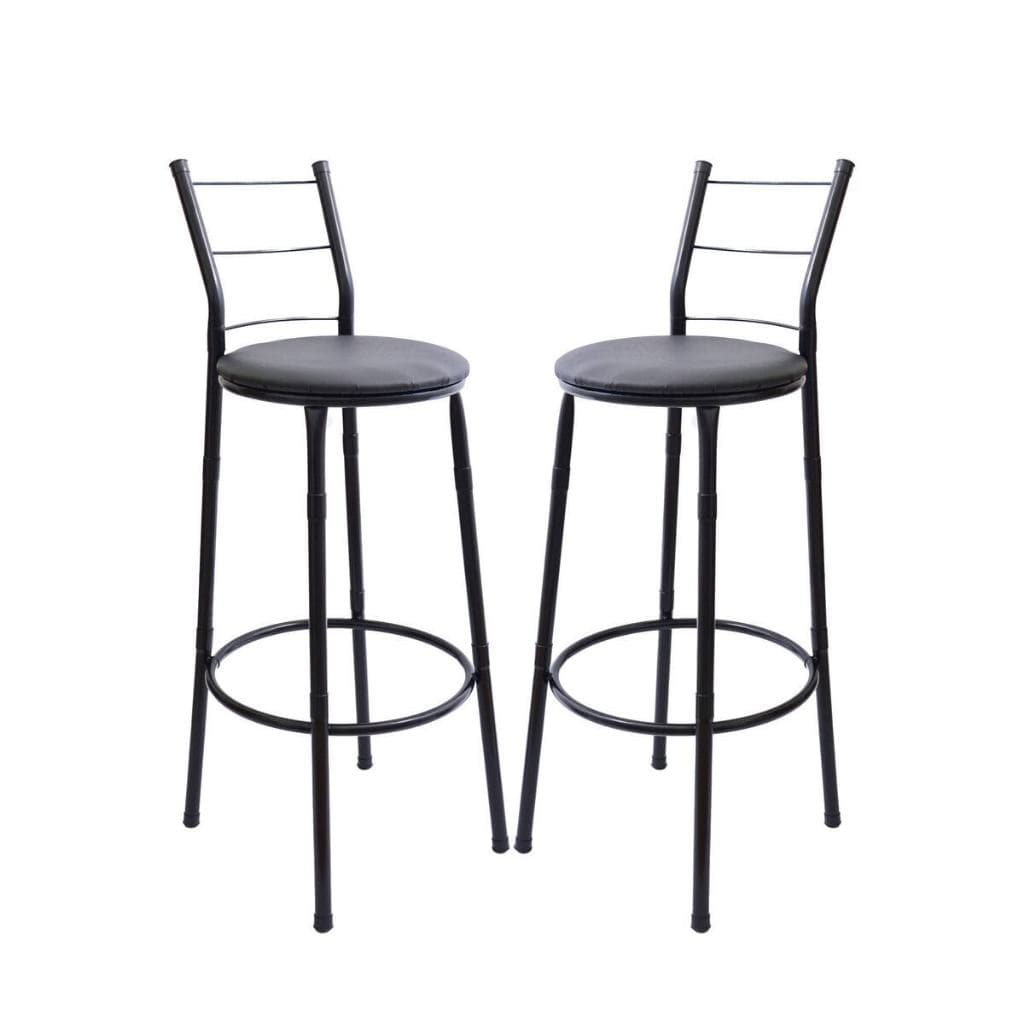 Kit 2 Banqueta Alta Encosto 3 Fios Resistente Para Areas Gourmet Lazer Cozinhas Bares Balcão